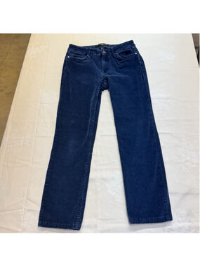Calvin Klein Women's Ultimate Skinny Jean Blue Corduroy Pants 6x38 Excellent